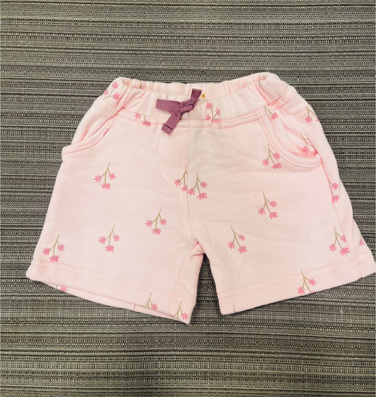 BBS Light Pink Floral With Bow Short