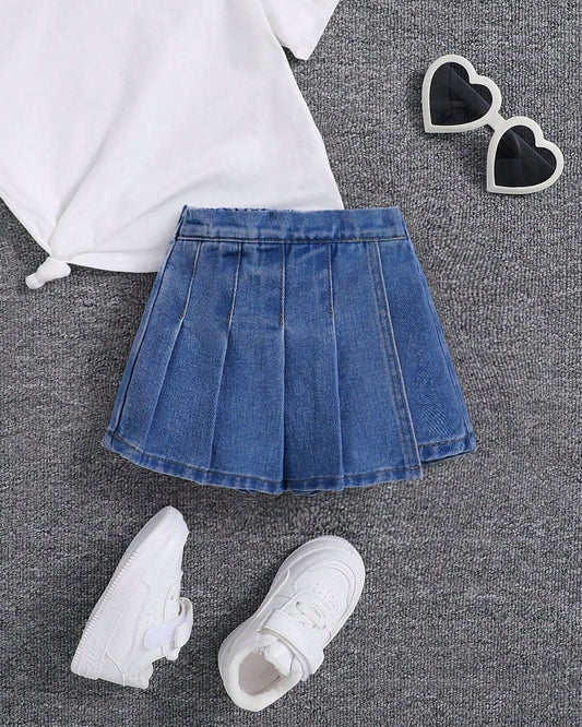 Baby Girls Summer Boho Cute Pleated Skirt | 6M - 3Y