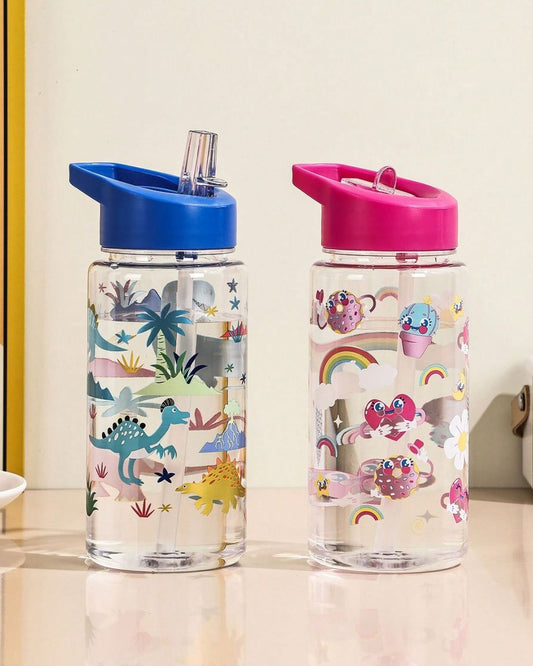 BB Cartoon Animal Theme Blue Water Bottle