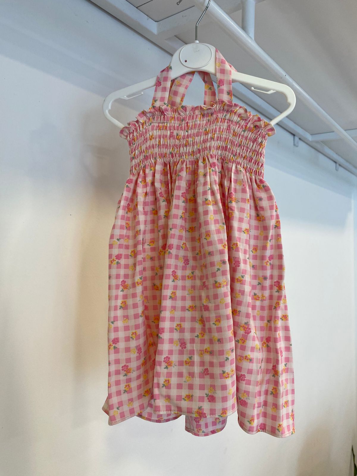 Shells Pink Printed Smoke Dress