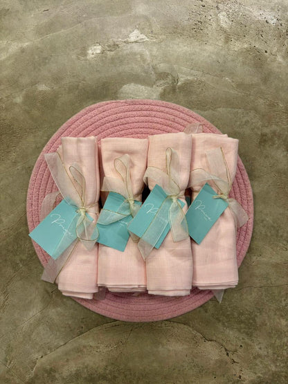 PB Plain Pink Baby Bath Sheets