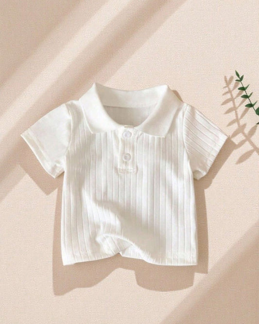 BB Unisex Baby Ribbed Polo Neck T-Shirt | 3M - 3Y