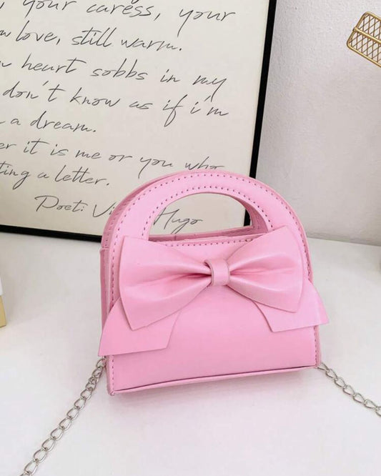 BB Cute Bow Pink Crossbody Bag