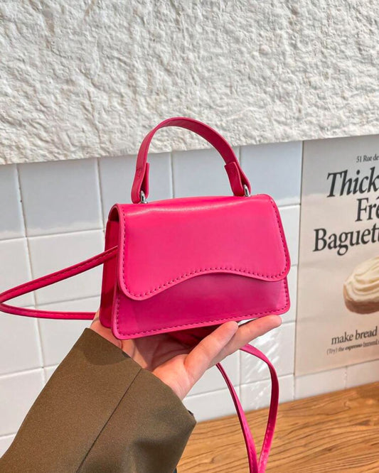 BB PU Leather Pink Handbag