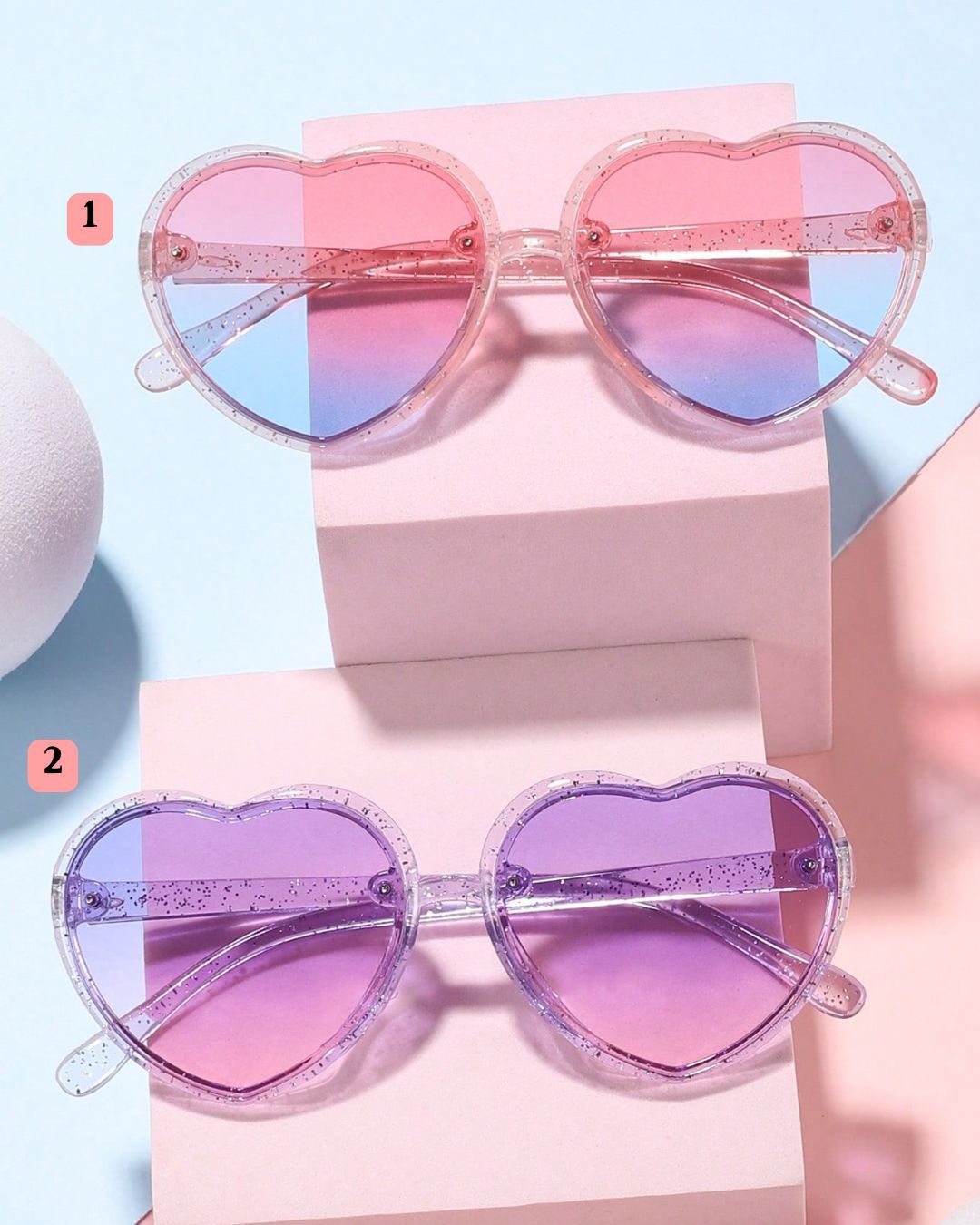 BB Heart Shaped Retro Shades | 4Y - 7Y