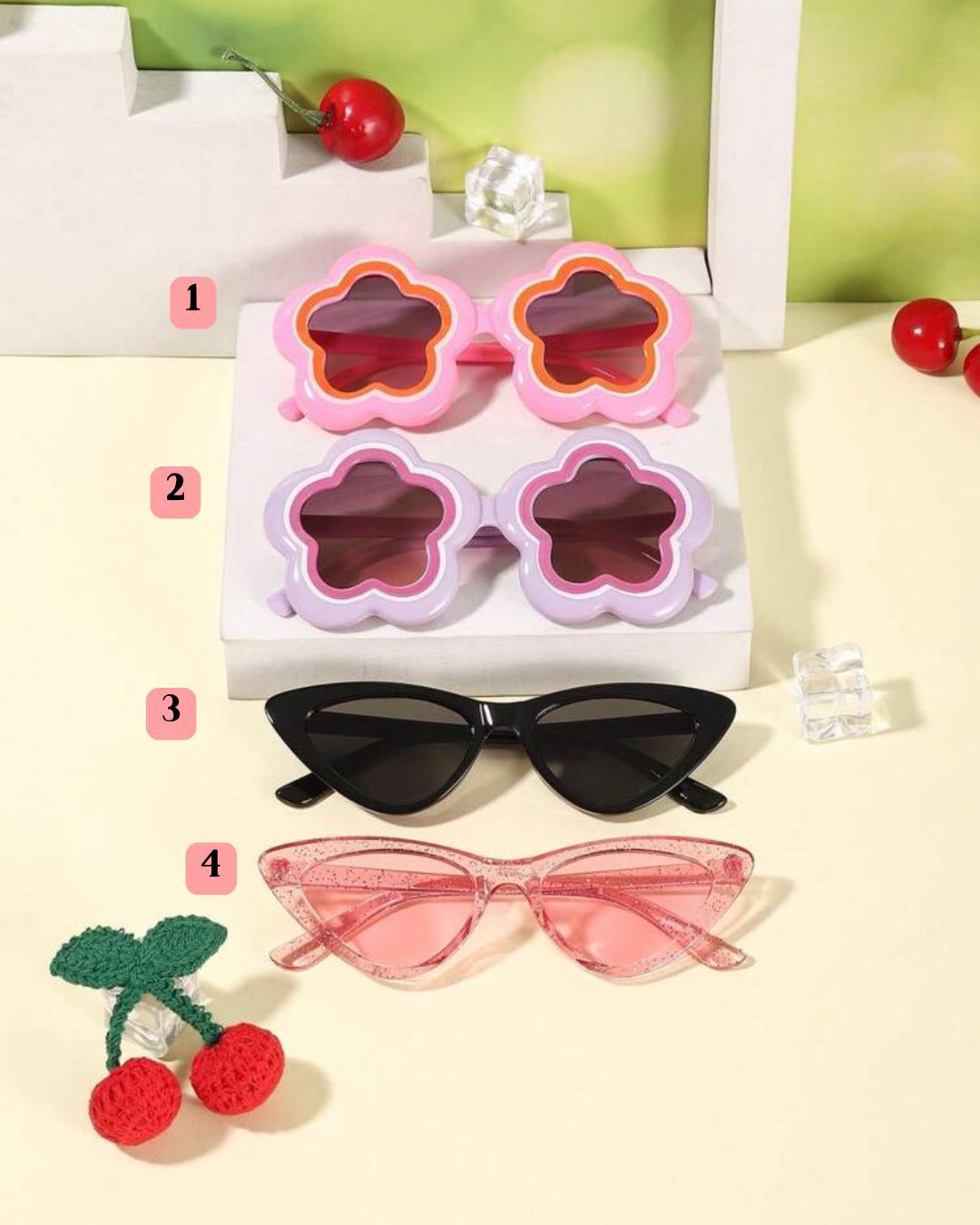 BB Cute Flower Shape & Cat Eye Shades | 3Y - 8Y