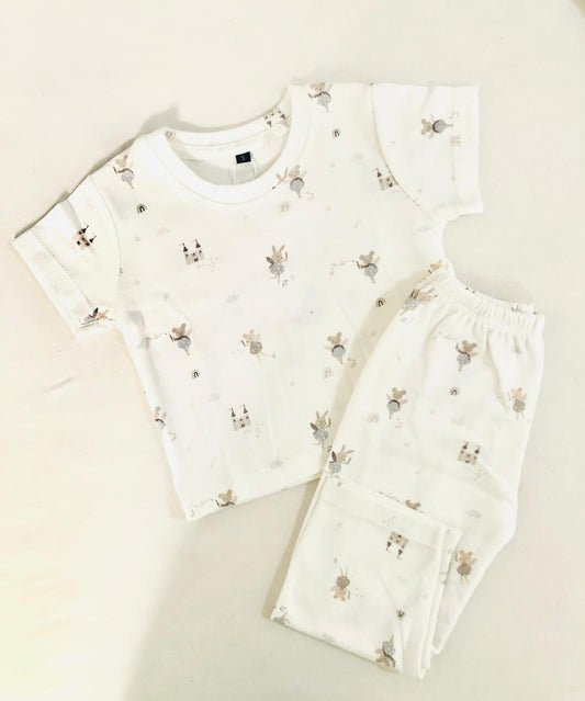 TCB Rabbit Fairy Printed Short Sleeve PJ Set