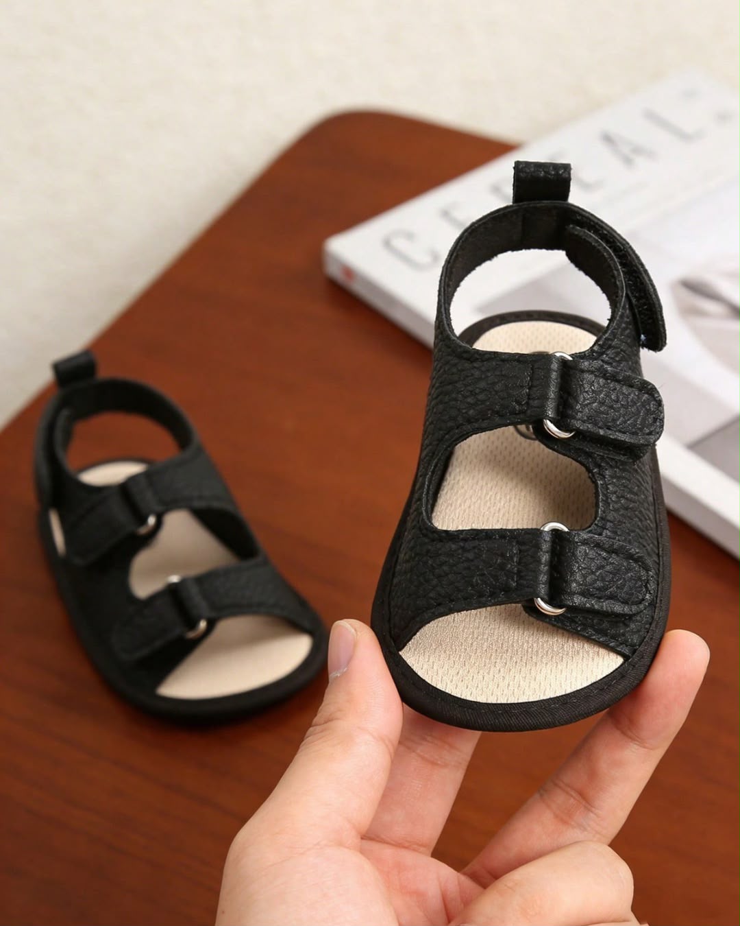 BB Black Non-slip Soft Sole Casual Sandals
