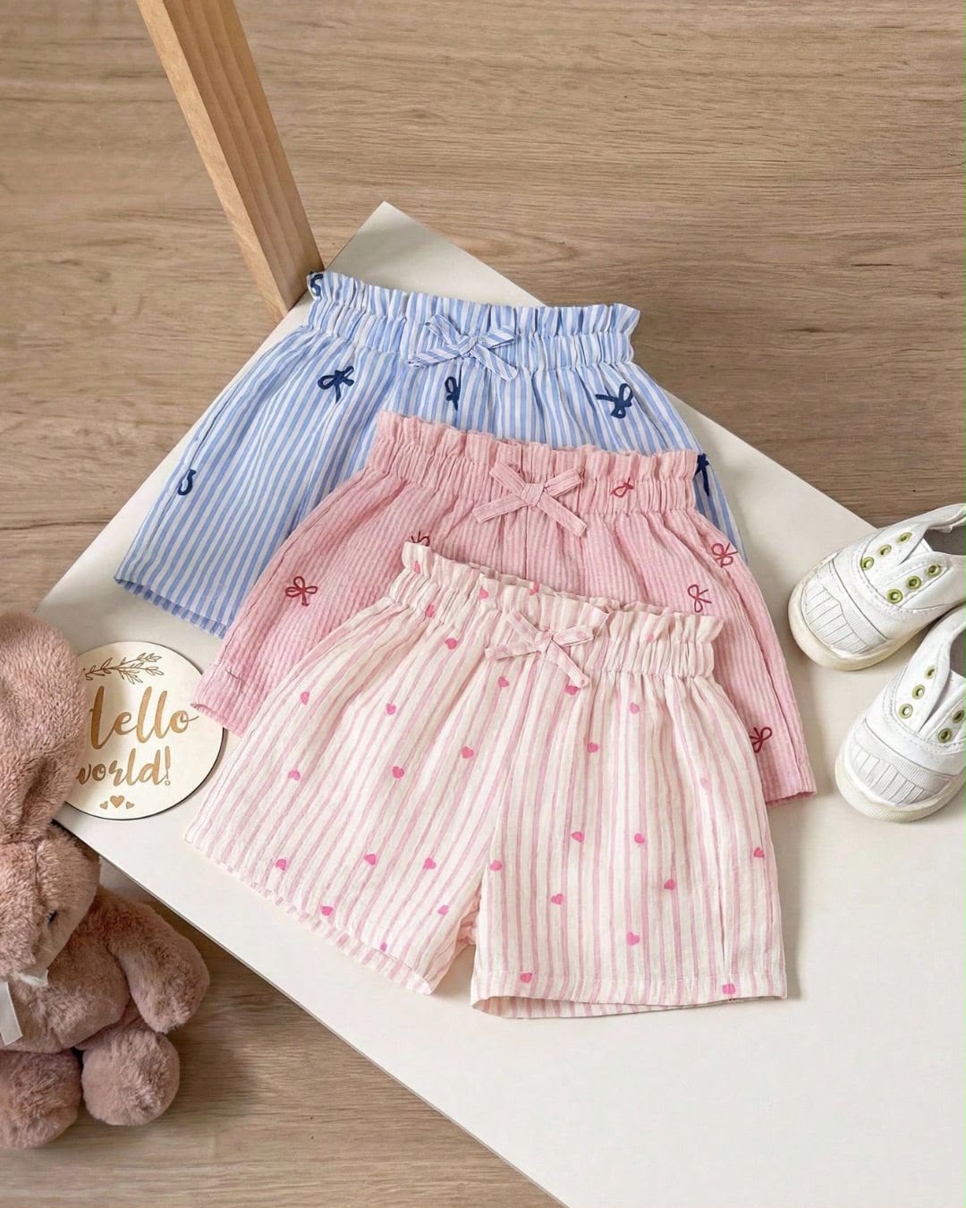 Baby Girls Casual Summer Cute Vacation Shorts | 9M - 24M