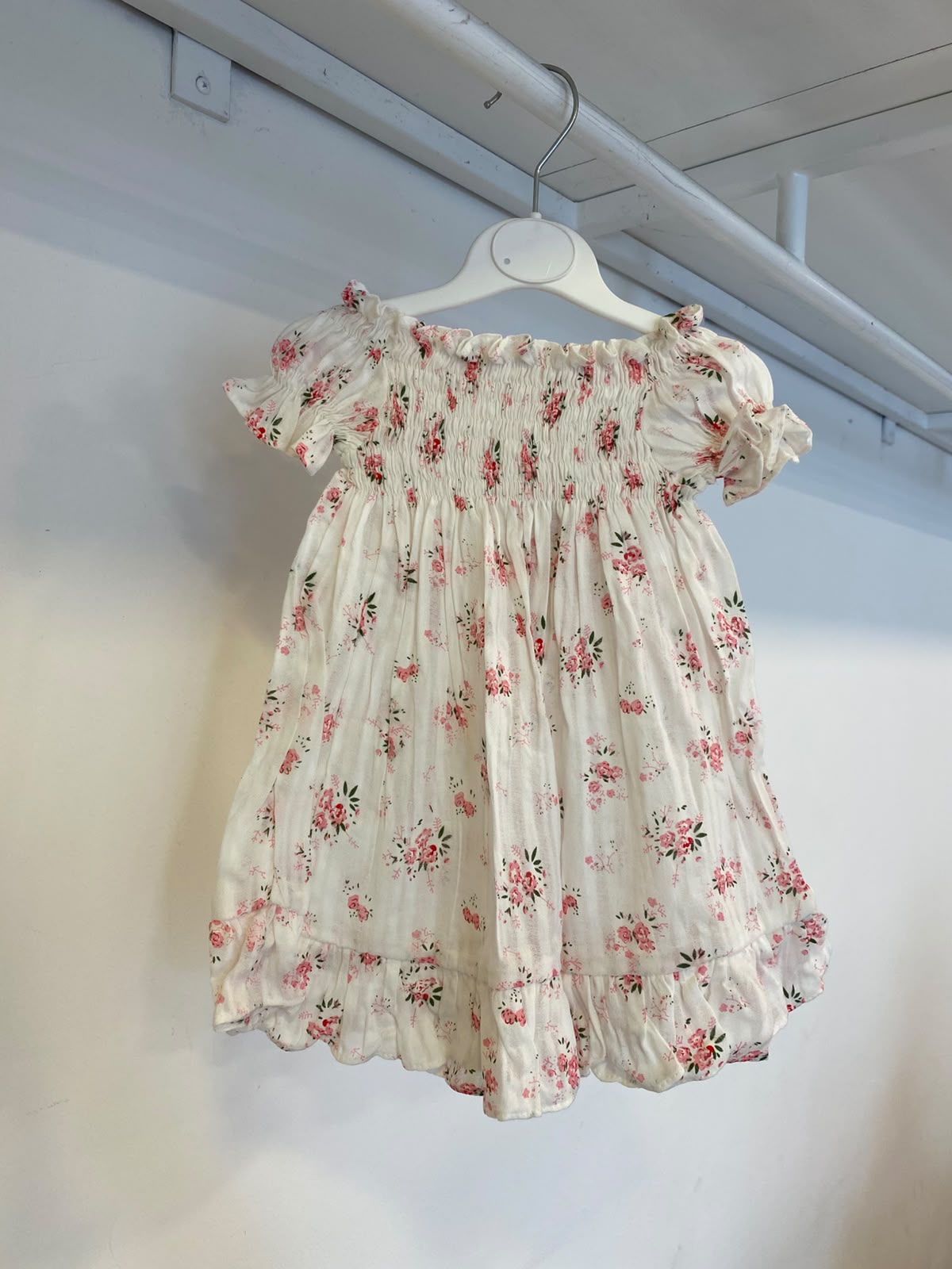 Shells Printed Puff Sleeve Dress