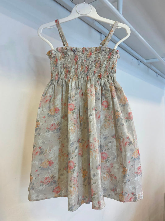 Shells Grey Printed Smoke Dress