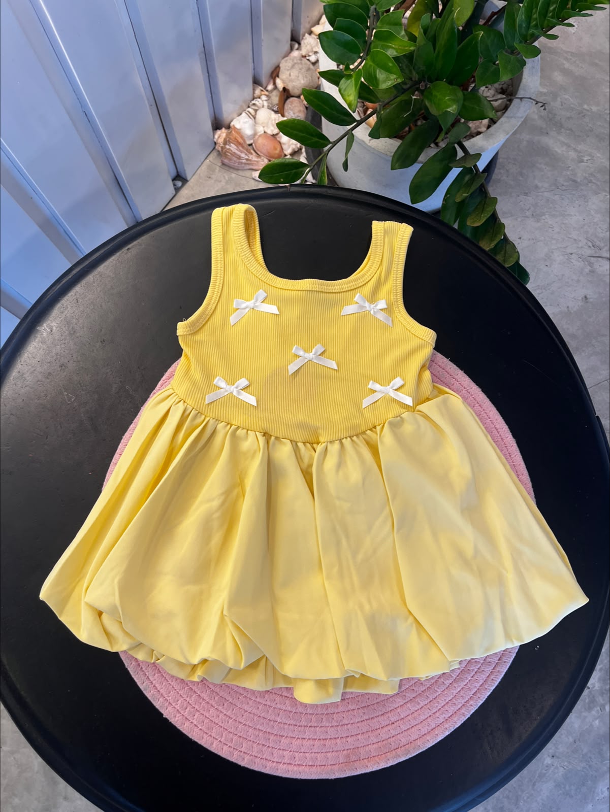 Baby Girls Yellow Vintage Tutu Ballet Princess Dress | 6M - 24M