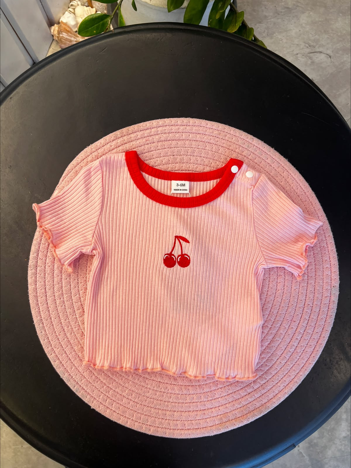 Baby Girls Casual & Versatile Cute Embroidered Short Sleeve Tops | 3M - 3Y