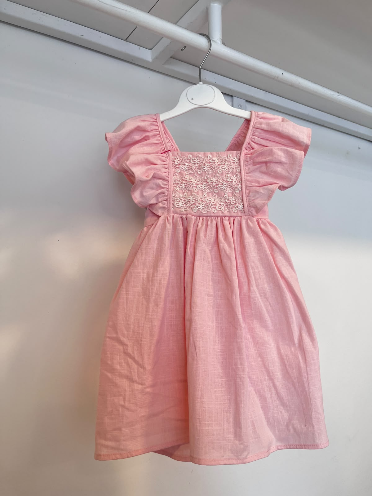 Shells Pink Lace Dress | 1Y
