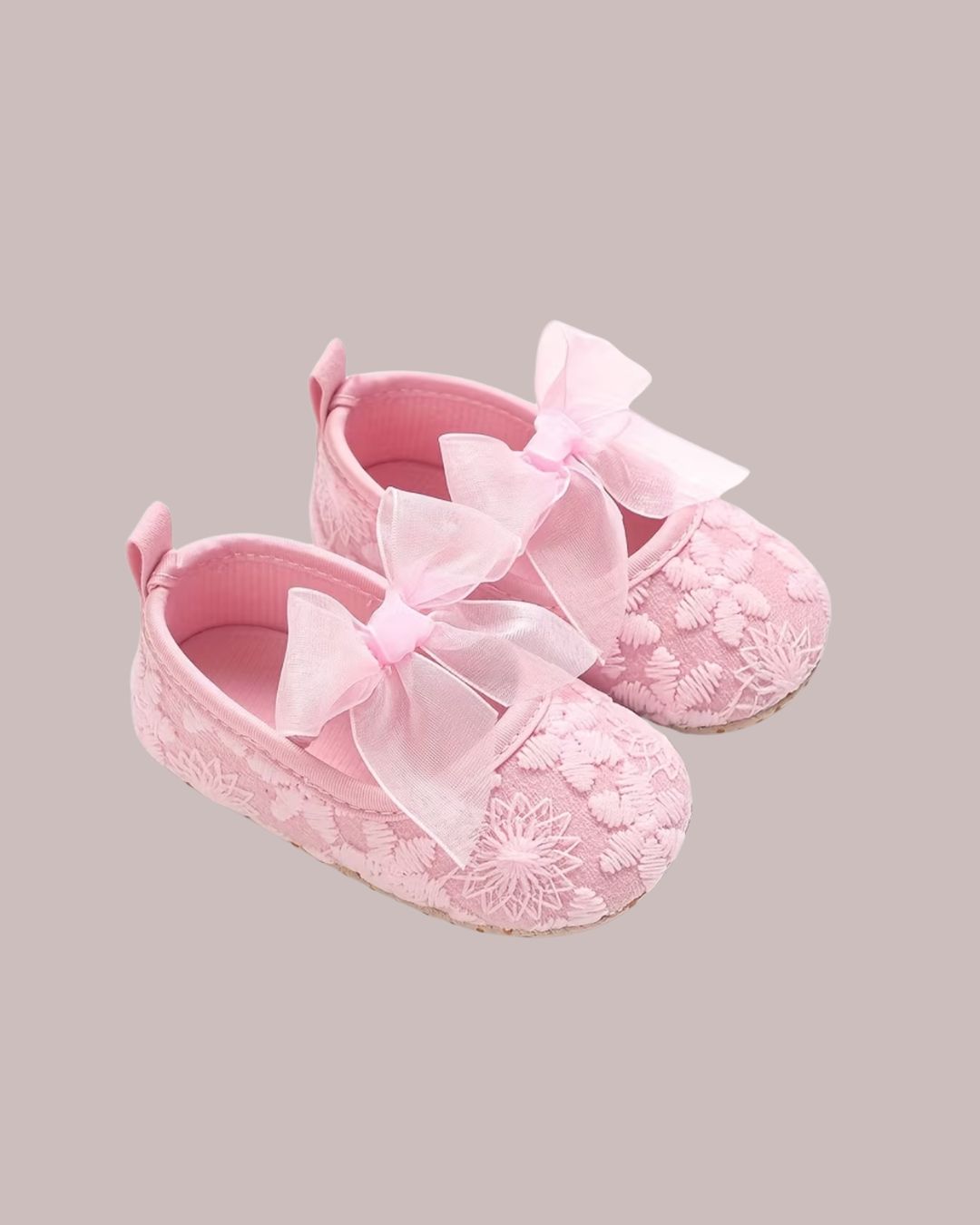 BB Lace Bow Princess Soft Sole Shoes