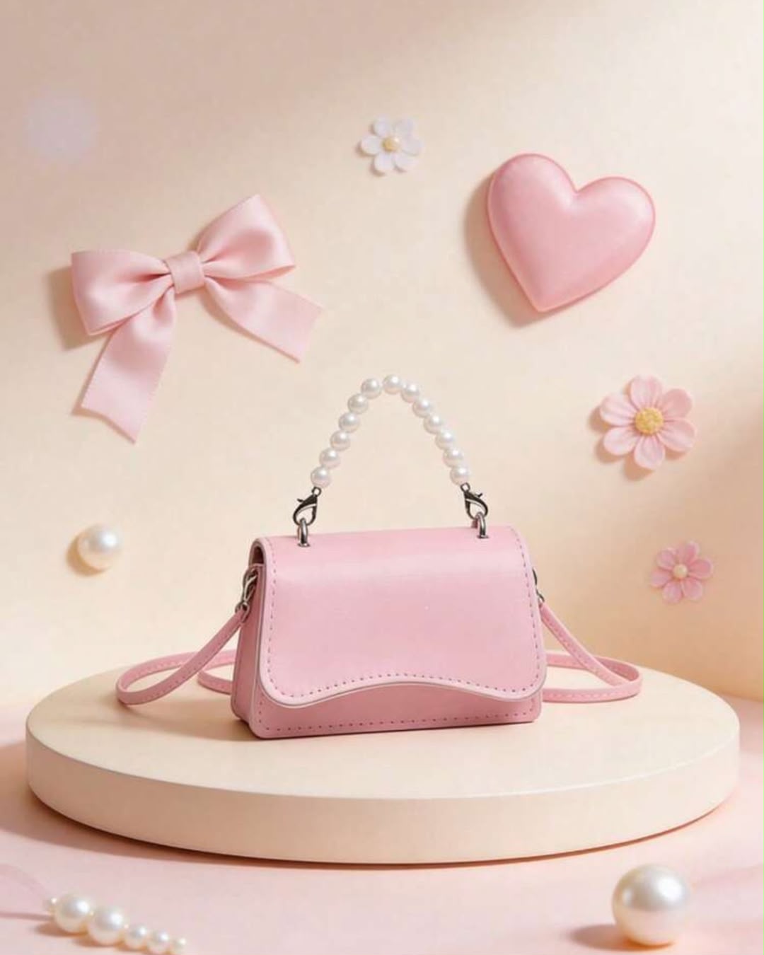 BB Pearl Chain Mini Handbag