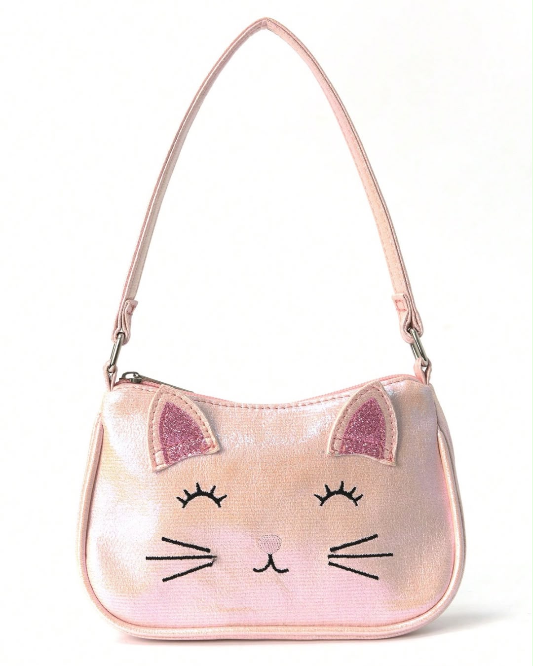 BB Cat Face Embroidered Mini Shoulder Bag