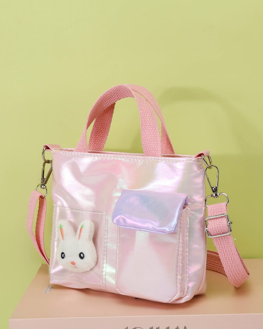 BB Pink Iridescent Crossbody Bag