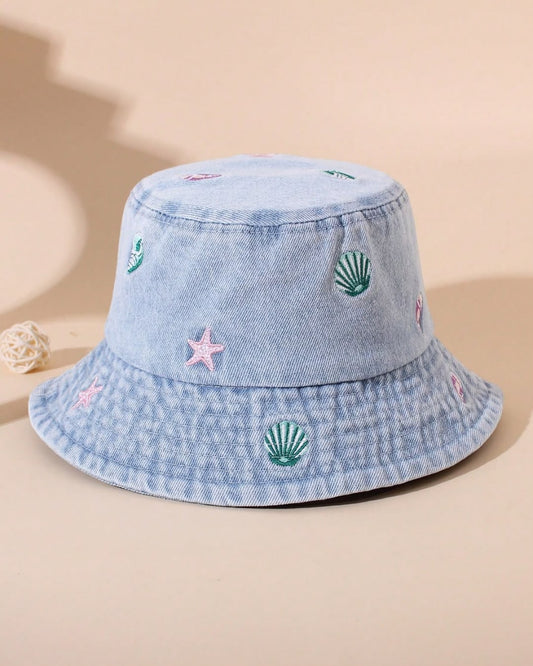 BB Light Blue Washed Denim Bucket Hat | 3Y - 8Y