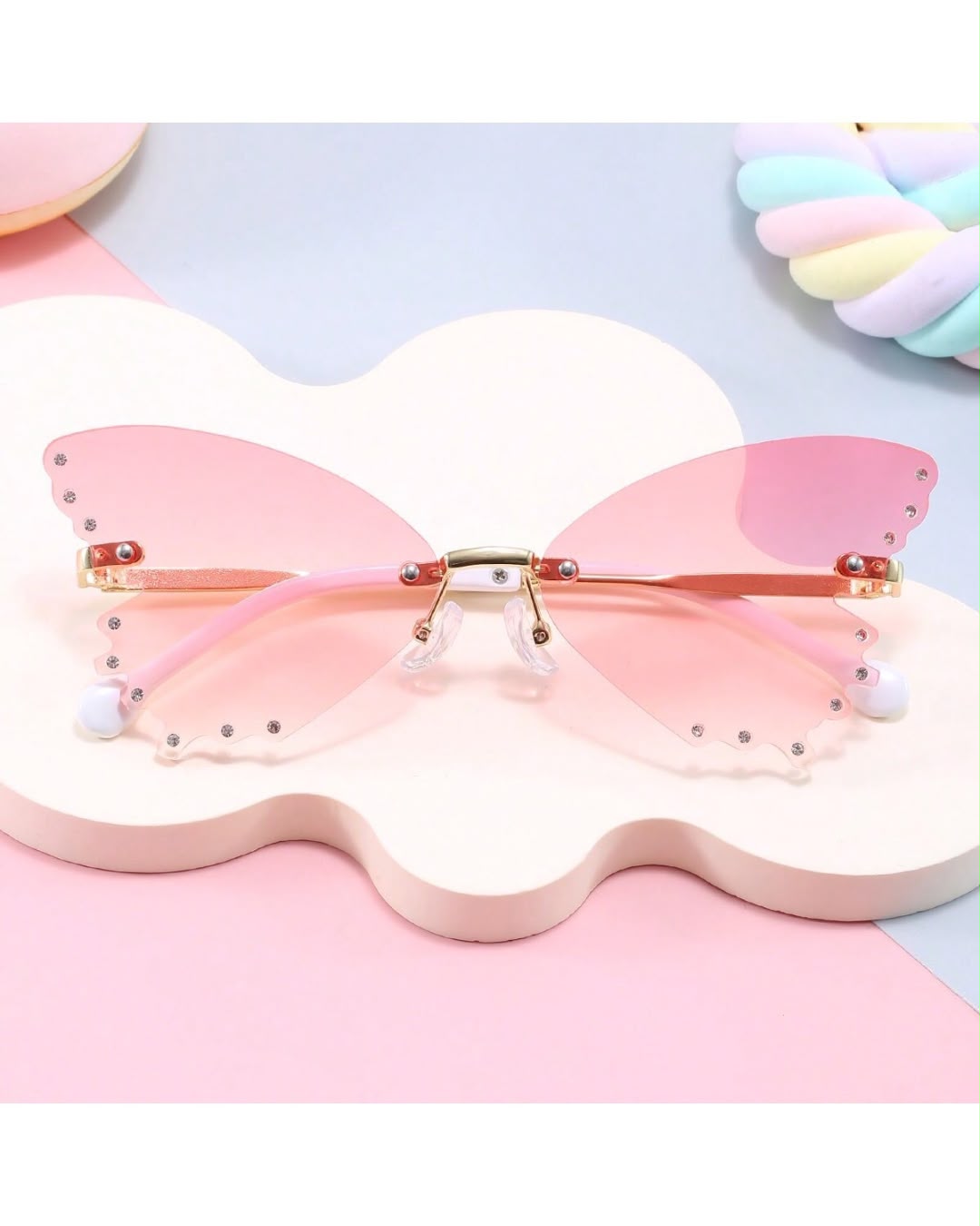 BB Pink Butterfly Shaped Shades
