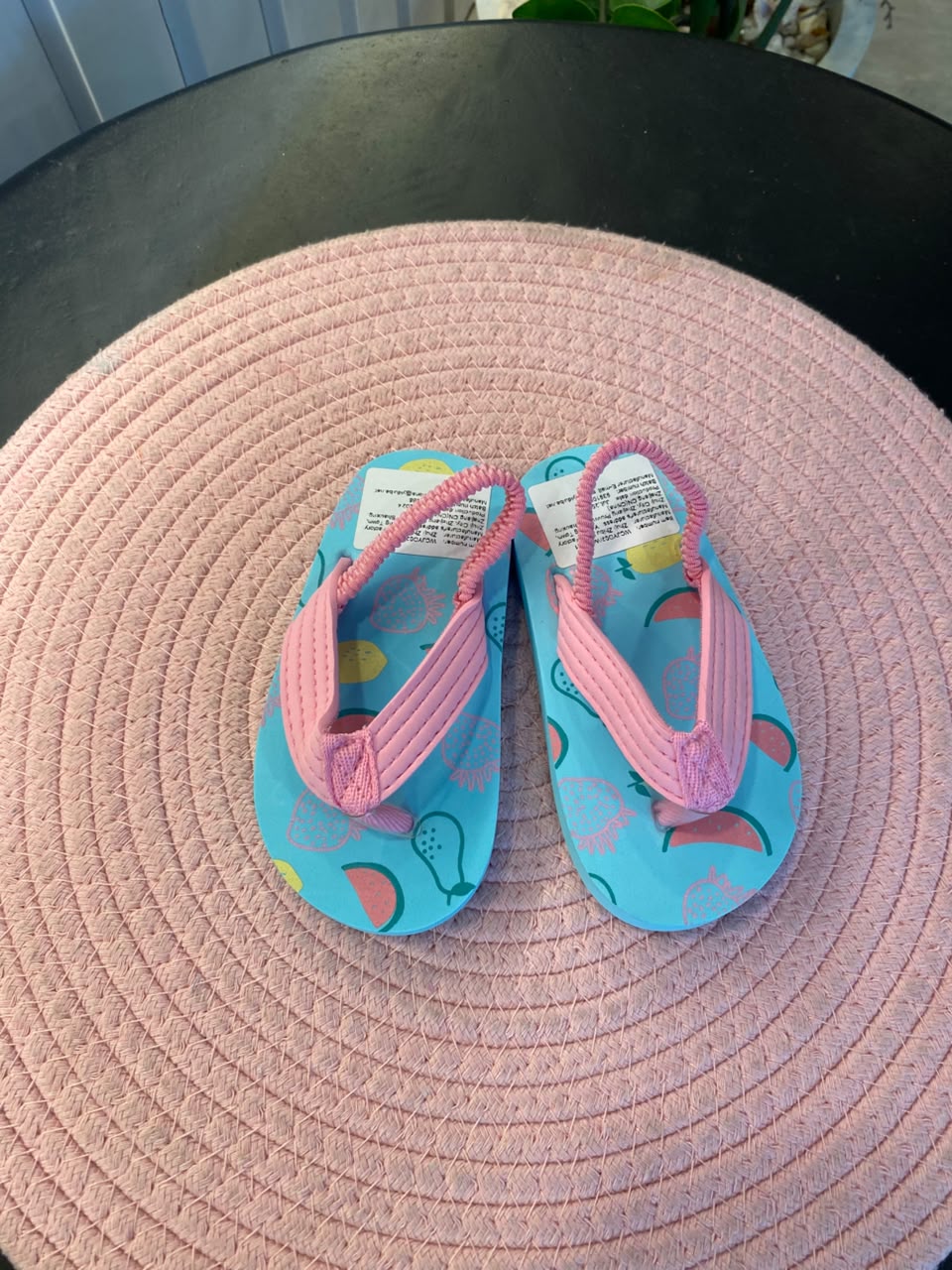 BB Light Blue & Pink Straps Flip-Flops