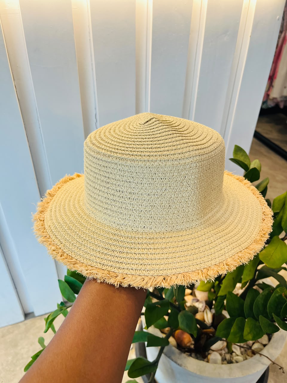 BB Tasseled Wide Brim Sun Hat | 1-3Y