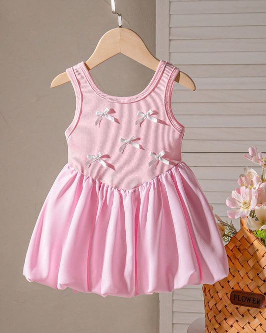 Baby Girls Pink Vintage Tutu Ballet Princess Dress | 3M - 3Y