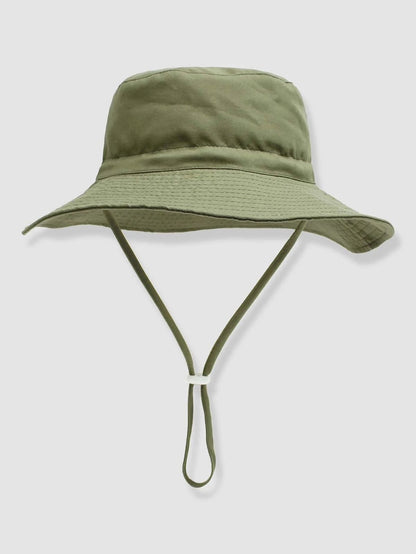 Wide brim bucket hat