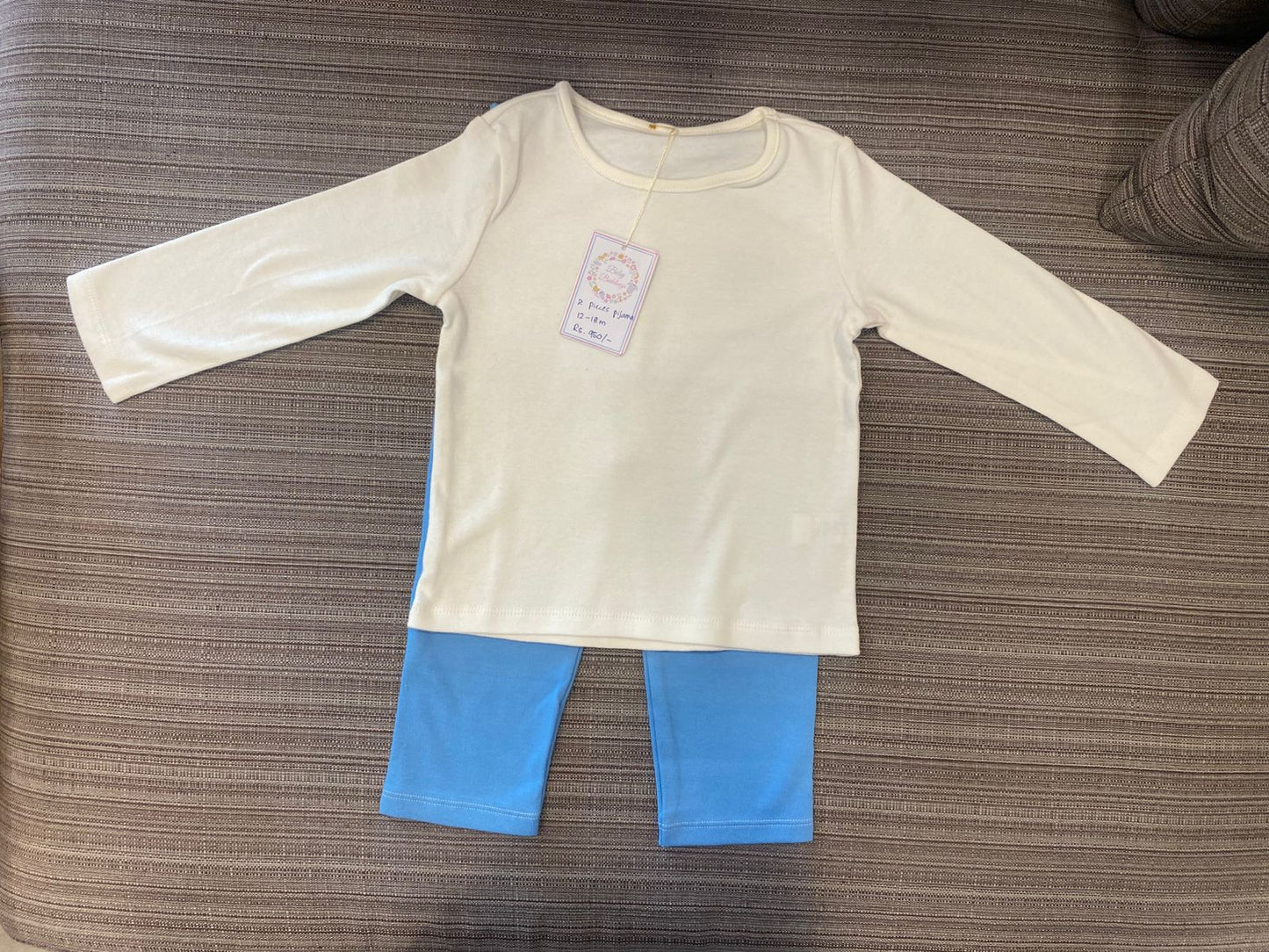 Baby Beddings Plain PJ Set | 12-18M