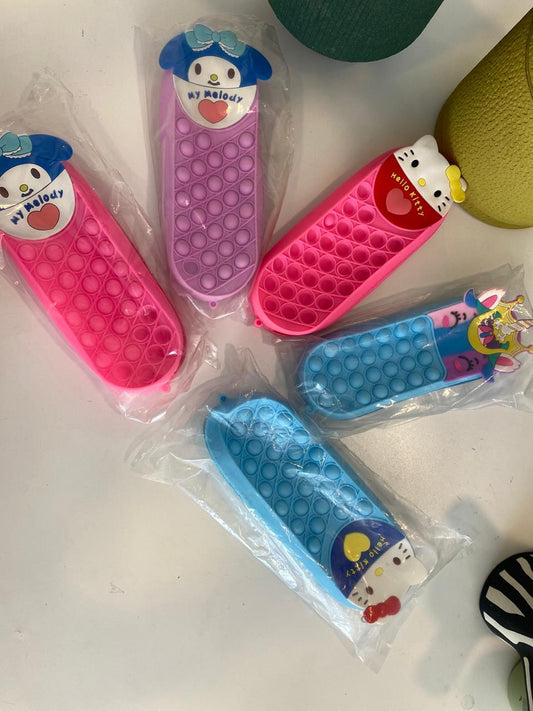 Colourful Pop It Pencil Cases