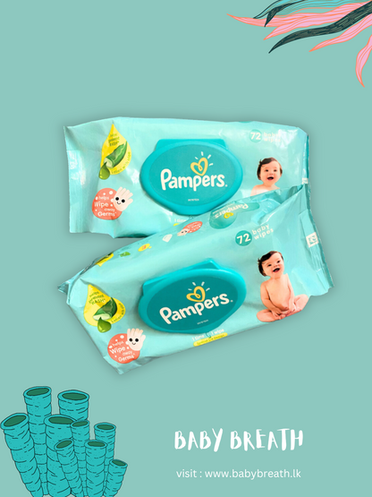 Pampers wet wipes - 72 wipes pack
