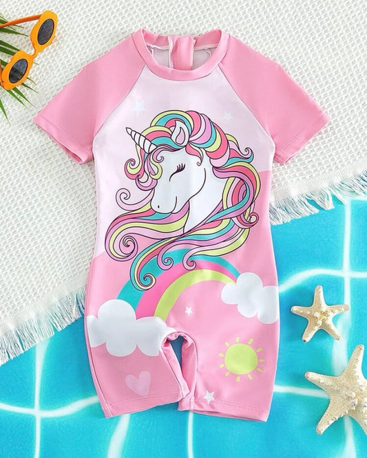 Unicorn splash cloudy swimsuit